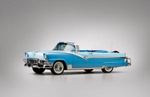 Ford Fairlane Sunliner Convertible White & Blue
